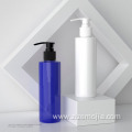 Plastic 200ml round cosmetic shampoo pump bottle